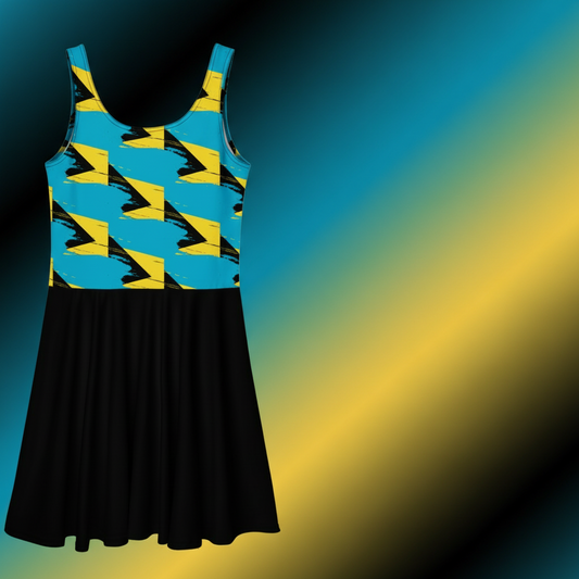Bahamas Vibez Skater Dress