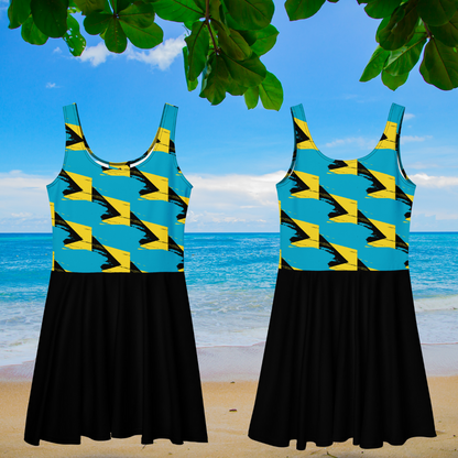Bahamas Vibez Skater Dress