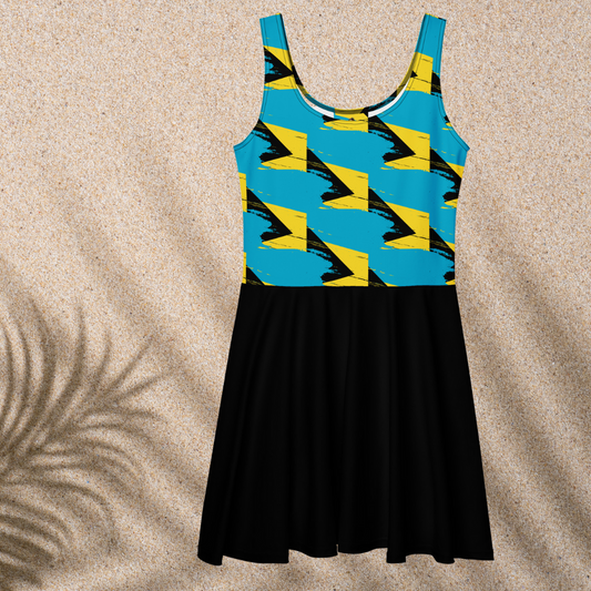 Bahamas Vibez Skater Dress