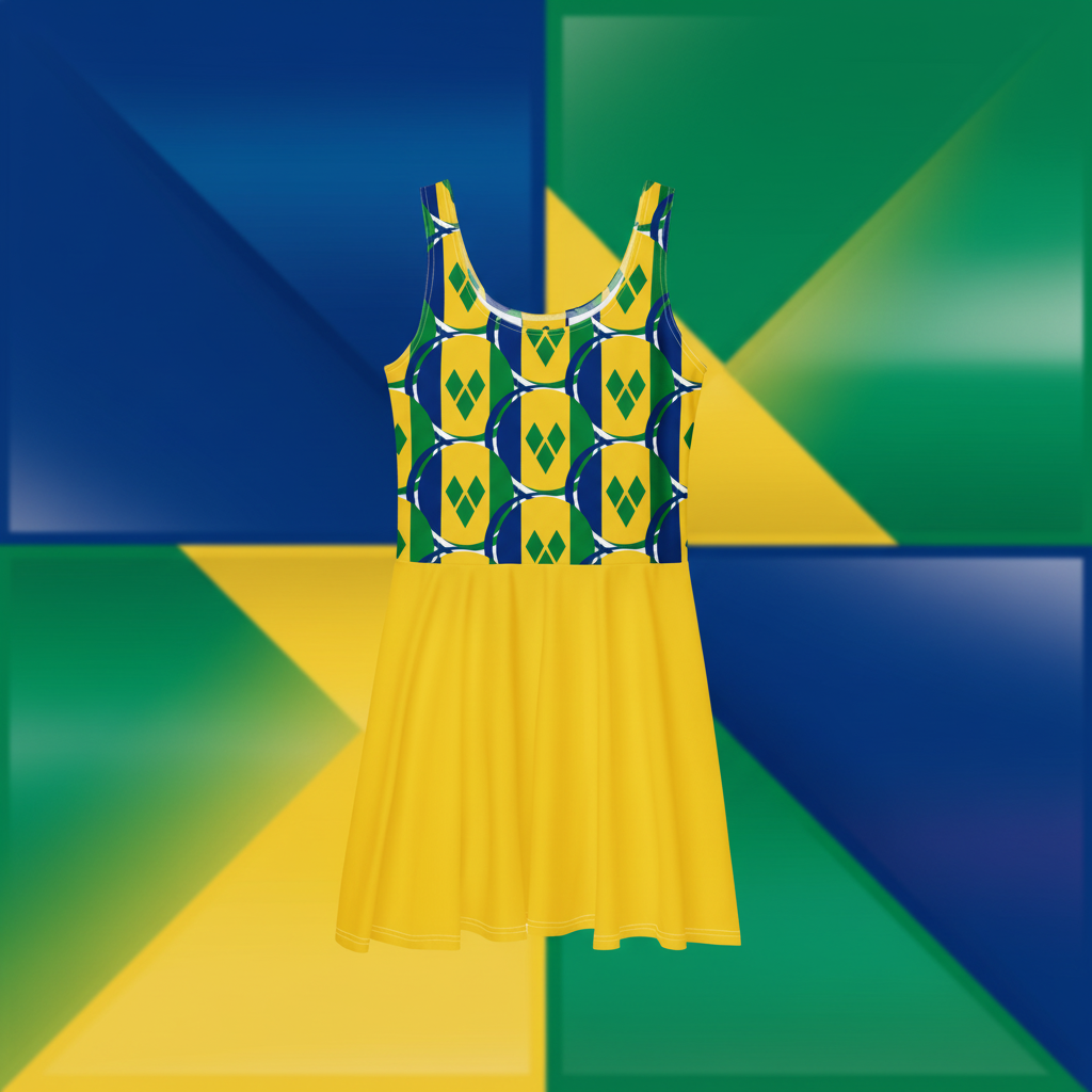 Island Glow Skate Dress