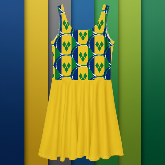 Island Glow Skate Dress