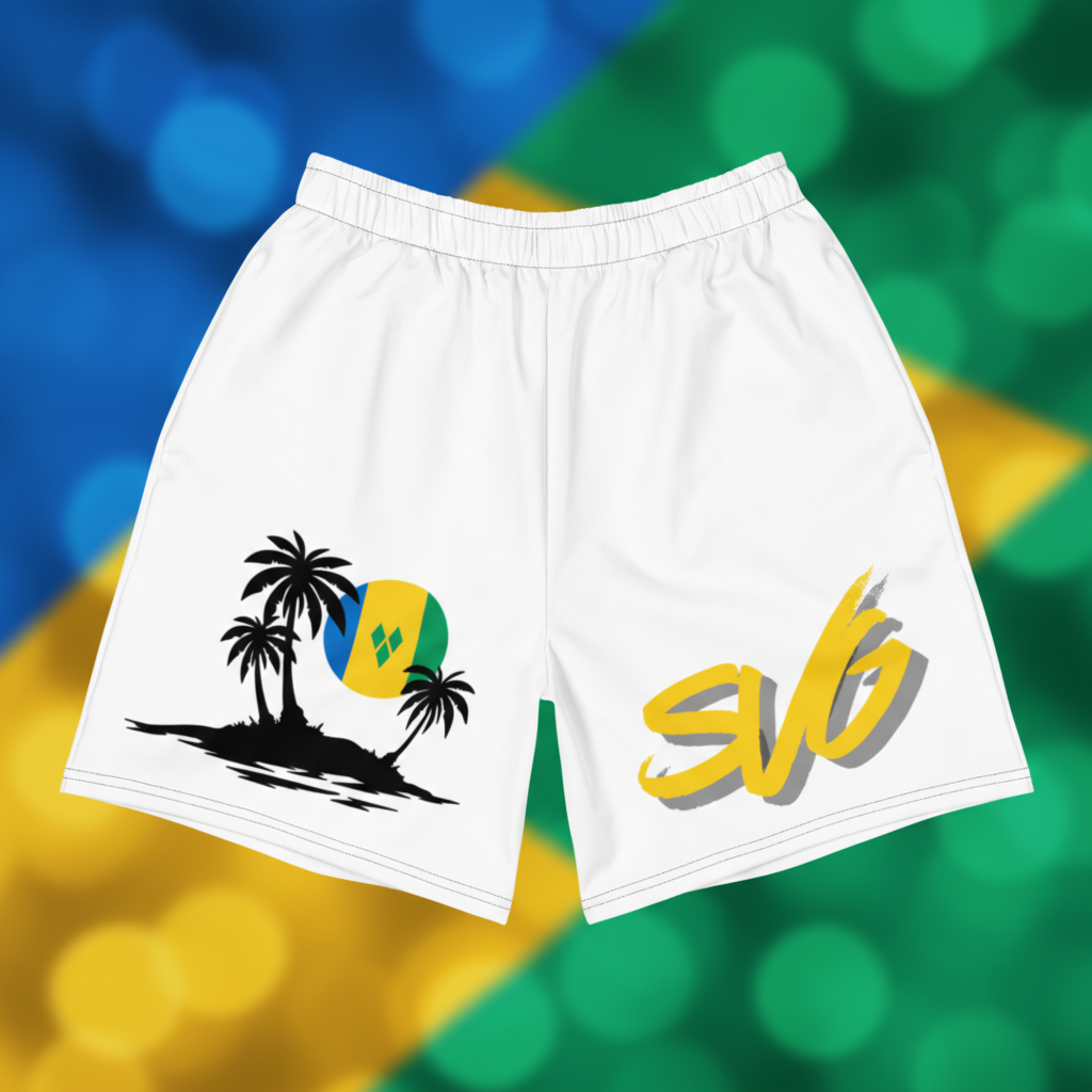 Island Glow Men’s Athletic Long Shorts