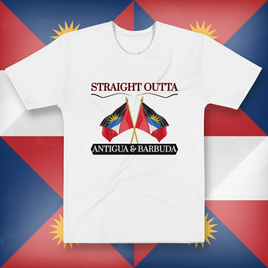 Straight Outta Antigua & Barbuda Men’s T-Shirt