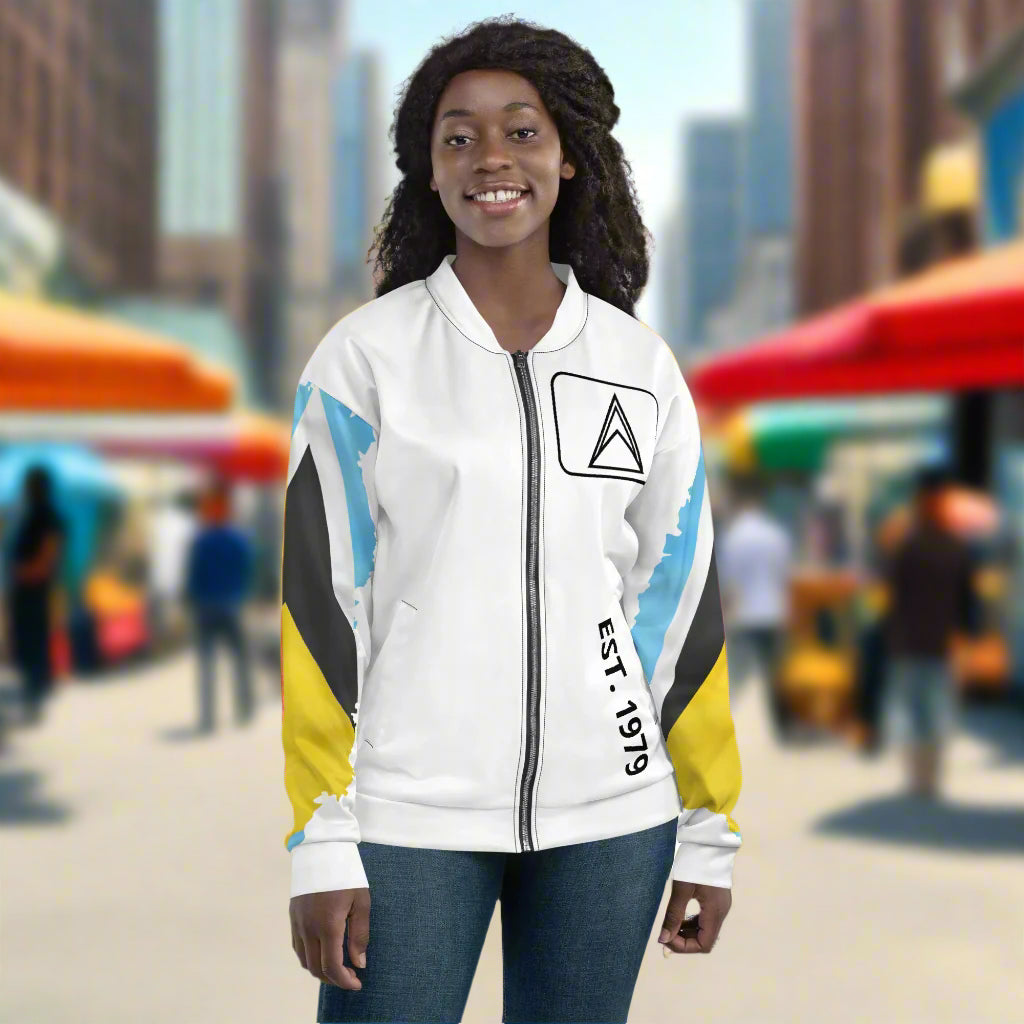 St. Lucia Unisex Bomber Jacket