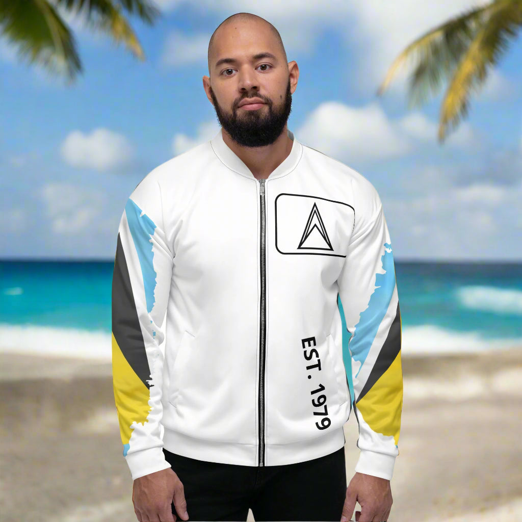St. Lucia Unisex Bomber Jacket