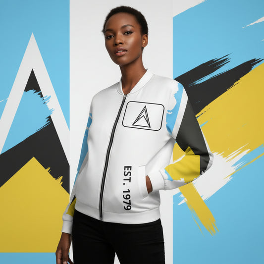 St. Lucia Unisex Bomber Jacket
