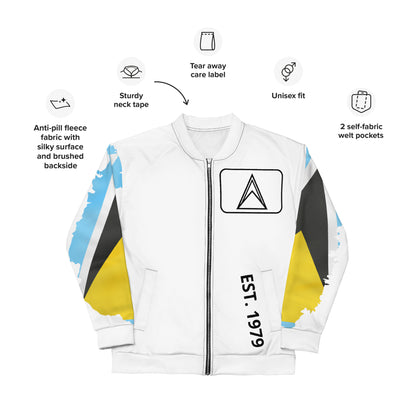 St. Lucia Unisex Bomber Jacket