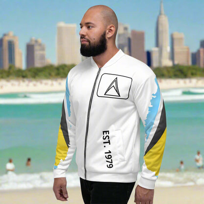 St. Lucia Unisex Bomber Jacket
