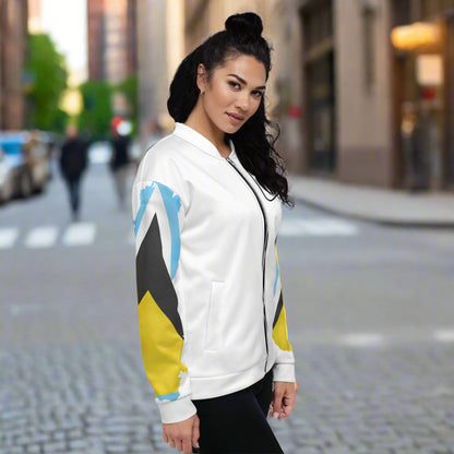 St. Lucia Unisex Bomber Jacket
