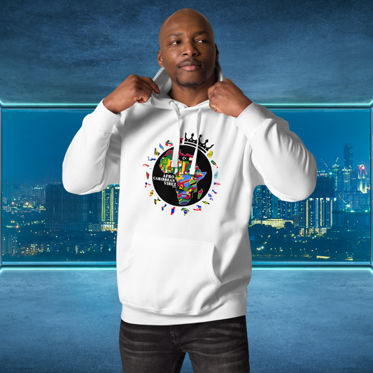 Guyana Gold Vibes Hoodie – White